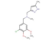(3-chloro-4,5-dimethoxybenzyl)methyl[(5-methyl-1H-pyrazol-3-yl)methyl]amine