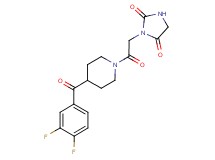 3-{2-[4-(3,4-difluorobenzoyl)-1-piperidinyl]-2-oxoethyl}-2,4-imidazolidinedione