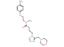 N-methyl-N-[2-(4-methylphenoxy)ethyl]-4-[5-(4-morpholinylmethyl)-1H-tetrazol-1-yl]butanamide