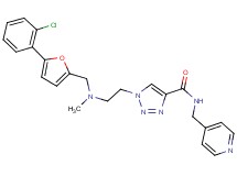 1-{2-[{[5-(2-chlorophenyl)-2-furyl]methyl}(methyl)amino]ethyl}-N-(4-pyridinylmethyl)-1H-1,2,3-triazole-4-carboxamide