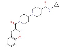 N-cyclopropyl-1'-(3,4-dihydro-2H-chromen-3-ylcarbonyl)-1,4'-bipiperidine-4-carboxamide