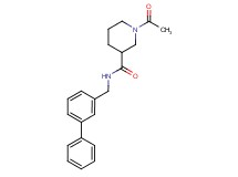 1-acetyl-N-(3-biphenylylmethyl)-3-piperidinecarboxamide