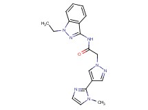 N-(1-ethyl-1H-indazol-3-yl)-2-[4-(1-methyl-1H-imidazol-2-yl)-1H-pyrazol-1-yl]acetamide