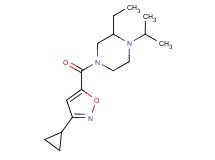 4-[(3-cyclopropyl-5-isoxazolyl)carbonyl]-2-ethyl-1-isopropylpiperazine