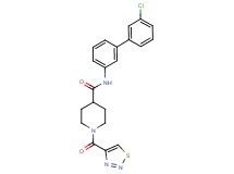 N-(3'-chloro-3-biphenylyl)-1-(1,2,3-thiadiazol-4-ylcarbonyl)-4-piperidinecarboxamide