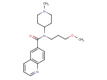 N-(3-methoxypropyl)-N-(1-methyl-4-piperidinyl)-6-quinolinecarboxamide