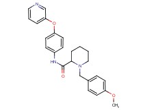 1-(4-methoxybenzyl)-N-[4-(3-pyridinyloxy)phenyl]-2-piperidinecarboxamide