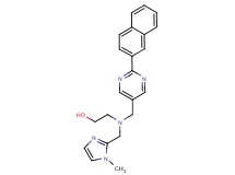 2-([(1-methyl-1H-imidazol-2-yl)methyl]{[2-(2-naphthyl)pyrimidin-5-yl]methyl}amino)ethanol