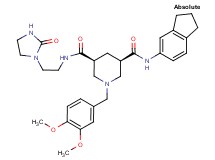 (3R,5S)-N-(2,3-dihydro-1H-inden-5-yl)-1-(3,4-dimethoxybenzyl)-N'-[2-(2-oxo-1-imidazolidinyl)ethyl]-3,5-piperidinedicarboxamide