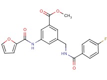 methyl 3-{[(4-fluorobenzoyl)amino]methyl}-5-(2-furoylamino)benzoate