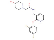 N-{[2-(2,4-difluorophenoxy)-3-pyridinyl]methyl}-2-(4-hydroxy-1-piperidinyl)acetamide
