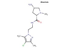 (2S,4S)-4-amino-N-[2-(4-chloro-3,5-dimethyl-1H-pyrazol-1-yl)ethyl]-1-methylpyrrolidine-2-carboxamide