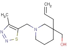 {3-allyl-1-[(4-methyl-1,2,3-thiadiazol-5-yl)methyl]-3-piperidinyl}methanol