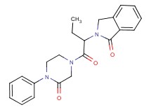 2-{1-[(3-oxo-4-phenyl-1-piperazinyl)carbonyl]propyl}-1-isoindolinone