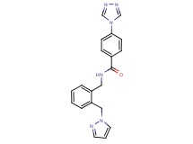 N-[2-(1H-pyrazol-1-ylmethyl)benzyl]-4-(4H-1,2,4-triazol-4-yl)benzamide