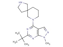 7-(6-tert-butyl-1-methyl-1H-pyrazolo[3,4-d]pyrimidin-4-yl)-2,7-diazaspiro[4.5]decane