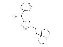 7a-{2-[4-(1-phenylethyl)-1H-1,2,3-triazol-1-yl]ethyl}hexahydro-1H-pyrrolizine