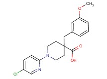 1-(5-chloropyridin-2-yl)-4-(3-methoxybenzyl)piperidine-4-carboxylic acid