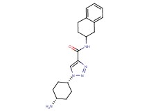 1-(cis-4-aminocyclohexyl)-N-(1,2,3,4-tetrahydronaphthalen-2-yl)-1H-1,2,3-triazole-4-carboxamide