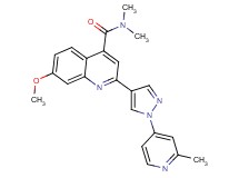 7-methoxy-N,N-dimethyl-2-[1-(2-methylpyridin-4-yl)-1H-pyrazol-4-yl]quinoline-4-carboxamide