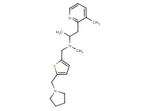 N-methyl-1-(3-methylpyridin-2-yl)-N-{[5-(pyrrolidin-1-ylmethyl)-2-thienyl]methyl}propan-2-amine
