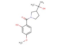 2-{[3-(1-hydroxy-1-methylethyl)pyrrolidin-1-yl]carbonyl}-5-methoxyphenol