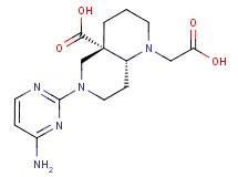 (4aS*,8aR*)-6-(4-amino-2-pyrimidinyl)-1-(carboxymethyl)octahydro-1,6-naphthyridine-4a(2H)-carboxylic acid