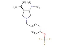 (3S*,4R*)-4-isopropyl-N,N-dimethyl-1-[4-(trifluoromethoxy)benzyl]pyrrolidin-3-amine