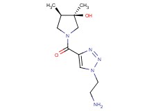 rel-(3R,4R)-1-{[1-(2-aminoethyl)-1H-1,2,3-triazol-4-yl]carbonyl}-3,4-dimethyl-3-pyrrolidinol hydrochloride