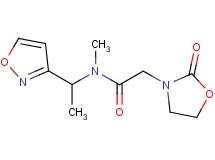 N-(1-isoxazol-3-ylethyl)-N-methyl-2-(2-oxo-1,3-oxazolidin-3-yl)acetamide