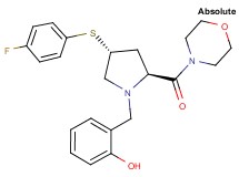 2-{[(2S,4R)-4-[(4-fluorophenyl)thio]-2-(4-morpholinylcarbonyl)-1-pyrrolidinyl]methyl}phenol