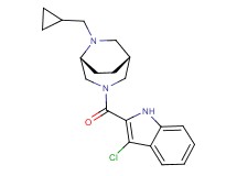 (1R*,5R*)-3-[(3-chloro-1H-indol-2-yl)carbonyl]-6-(cyclopropylmethyl)-3,6-diazabicyclo[3.2.2]nonane