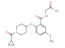 N-(2-amino-2-oxoethyl)-2-{[1-(cyclopropylcarbonyl)piperidin-4-yl]oxy}-5-methoxybenzamide