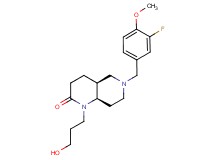 (4aS*,8aR*)-6-(3-fluoro-4-methoxybenzyl)-1-(3-hydroxypropyl)octahydro-1,6-naphthyridin-2(1H)-one