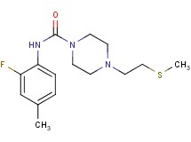 N-(2-fluoro-4-methylphenyl)-4-[2-(methylthio)ethyl]piperazine-1-carboxamide