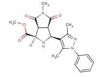 methyl (1R*,3S*,3aR*,6aS*)-3-(3,5-dimethyl-1-phenyl-1H-pyrazol-4-yl)-5-methyl-4,6-dioxooctahydropyrrolo[3,4-c]pyrrole-1-carboxylate