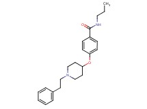 4-{[1-(2-phenylethyl)piperidin-4-yl]oxy}-N-propylbenzamide