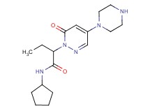 N-cyclopentyl-2-[6-oxo-4-(1-piperazinyl)-1(6H)-pyridazinyl]butanamide hydrochloride