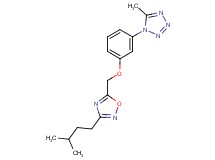 5-methyl-1-(3-{[3-(3-methylbutyl)-1,2,4-oxadiazol-5-yl]methoxy}phenyl)-1H-tetrazole