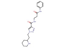 N-(3-anilino-3-oxopropyl)-1-(2-piperidin-2-ylethyl)-1H-1,2,3-triazole-4-carboxamide