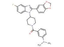 3-({4-[2-(1,3-benzodioxol-5-yl)-5-fluoro-1H-benzimidazol-1-yl]-1-piperidinyl}carbonyl)-N,N-dimethylaniline