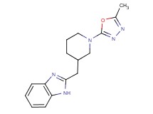 2-{[1-(5-methyl-1,3,4-oxadiazol-2-yl)piperidin-3-yl]methyl}-1H-benzimidazole