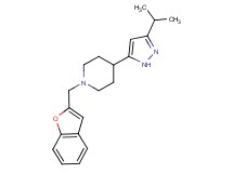 1-(1-benzofuran-2-ylmethyl)-4-(3-isopropyl-1H-pyrazol-5-yl)piperidine