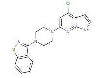 3-[4-(4-chloro-1H-pyrrolo[2,3-b]pyridin-6-yl)piperazin-1-yl]-1,2-benzisothiazole