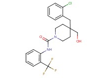 4-(2-chlorobenzyl)-4-(hydroxymethyl)-N-[2-(trifluoromethyl)phenyl]-1-piperidinecarboxamide