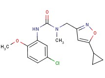 N'-(5-chloro-2-methoxyphenyl)-N-[(5-cyclopropylisoxazol-3-yl)methyl]-N-methylurea