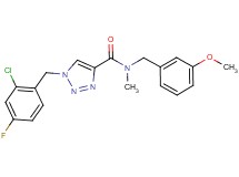 1-(2-chloro-4-fluorobenzyl)-N-(3-methoxybenzyl)-N-methyl-1H-1,2,3-triazole-4-carboxamide