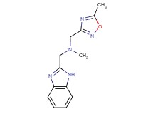 (1H-benzimidazol-2-ylmethyl)methyl[(5-methyl-1,2,4-oxadiazol-3-yl)methyl]amine