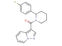 3-{[2-(4-fluorophenyl)-1-piperidinyl]carbonyl}pyrazolo[1,5-a]pyridine