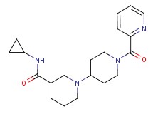 N-cyclopropyl-1'-(pyridin-2-ylcarbonyl)-1,4'-bipiperidine-3-carboxamide